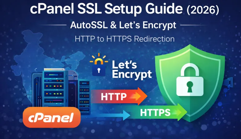 cPanel SSL Setup Guide (2026) – AutoSSL, Let’s Encrypt & HTTP to HTTPS Redirection